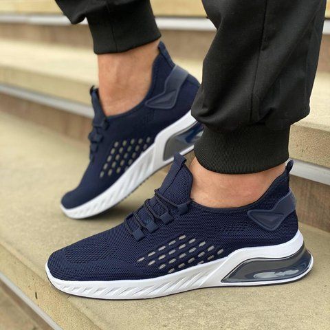 Кросівки чоловічі темно-сині сітчасті, розмір 40 (26 см) Style-b-blue фото