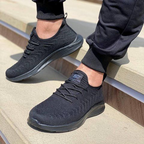Кросівки чоловічі чорні, розмір 41 (26 см) style9-black фото
